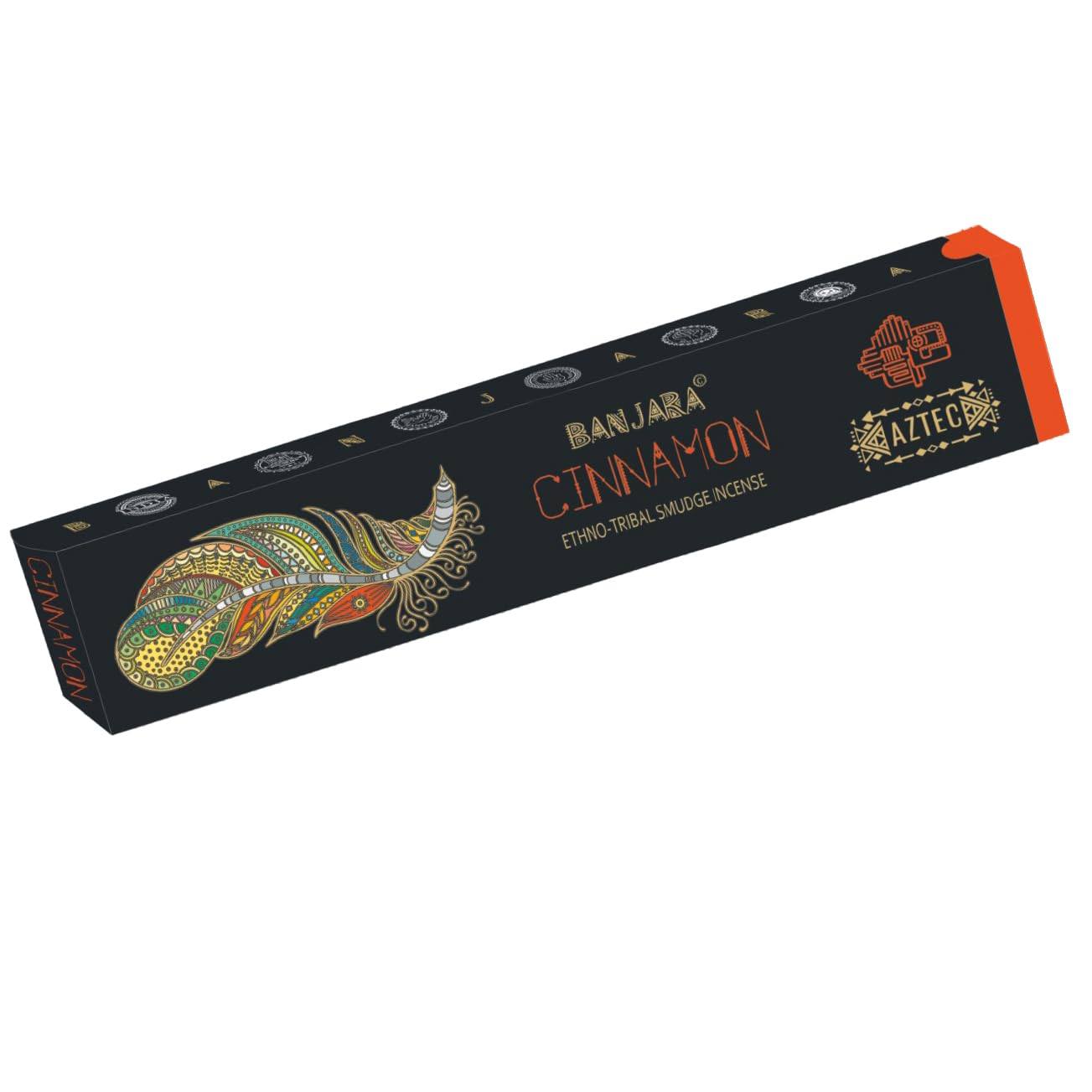 Banjara Ethno Tribal Smudge Incense Cinnamon, 3 packs of 10 sticks, 15g