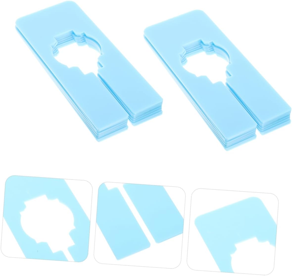 Zerodeko 30pcs Clothing Dividers for Closet Organization Lightweight Plastic Tags for Efficient Sorting and Easy Access Nursery and Personal Wardrobe