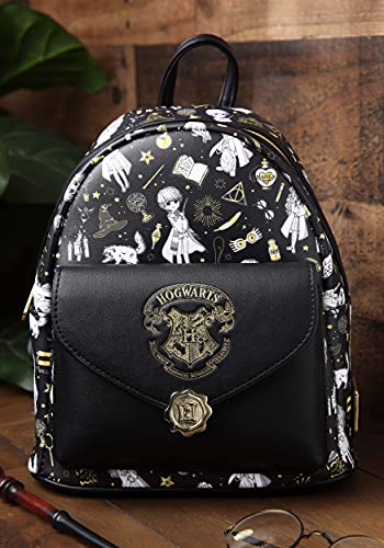 Loungefly Harry Potter Magical Elements All Over Print Womens Double Strap Shoulder Bag Purse2