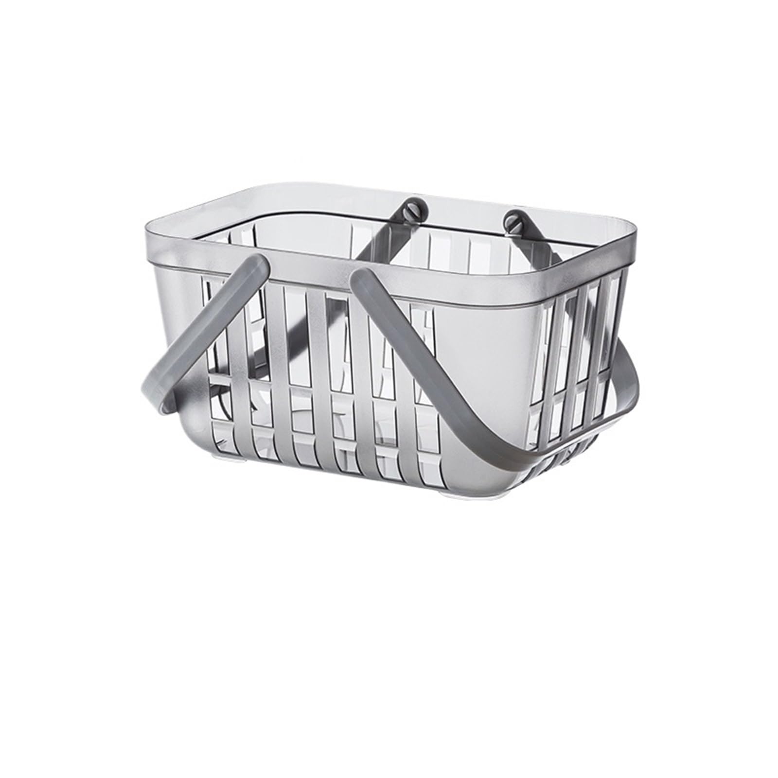 BAYNOPURIN Shower Bag Portable Shower Basket With Handle For Toiletries​(Transparent ash)