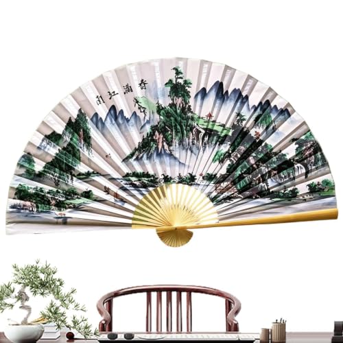 Large Folding Wall Fan Decor