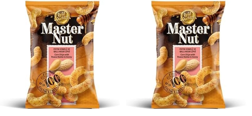 Master Nut Fıstık Ezmeli Ballı Mısır Cipsi 150 gr 2li paket