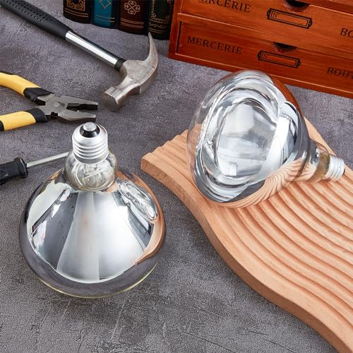 Tujoe SEW-TUJOE-0206 6 Pcs 110V Clear Infrared Heat Bulbs Heat Lamp Bulbs Medium E26 Base, Infrared Heat Flood Light Bulbs For Bathroom Food Puppies Chickens Brooder Pets thumb #4