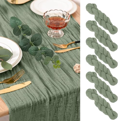 【MATERIALE PREMIUM】: queste romantiche tovaglie sono realizzate al 100% in poliestere, meravigliosamente leggere e morbide al tatto. Il tessuto della garza presenta un processo di pieghettatura unico che lo rende trasparente e delicato. Non si sgualcisce, non scolorisce facilmente, non si restringe e può essere riutilizzato.