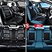 Coverado Seat Covers Full Set, 5 Seats Breathable Faux Leather Seat Covers for Cars, Car Seat Cover Winter, Car Seat Protector Car Seat Cushion, Automotive Seat Cover Universal Fit Most Vehicles, Blue