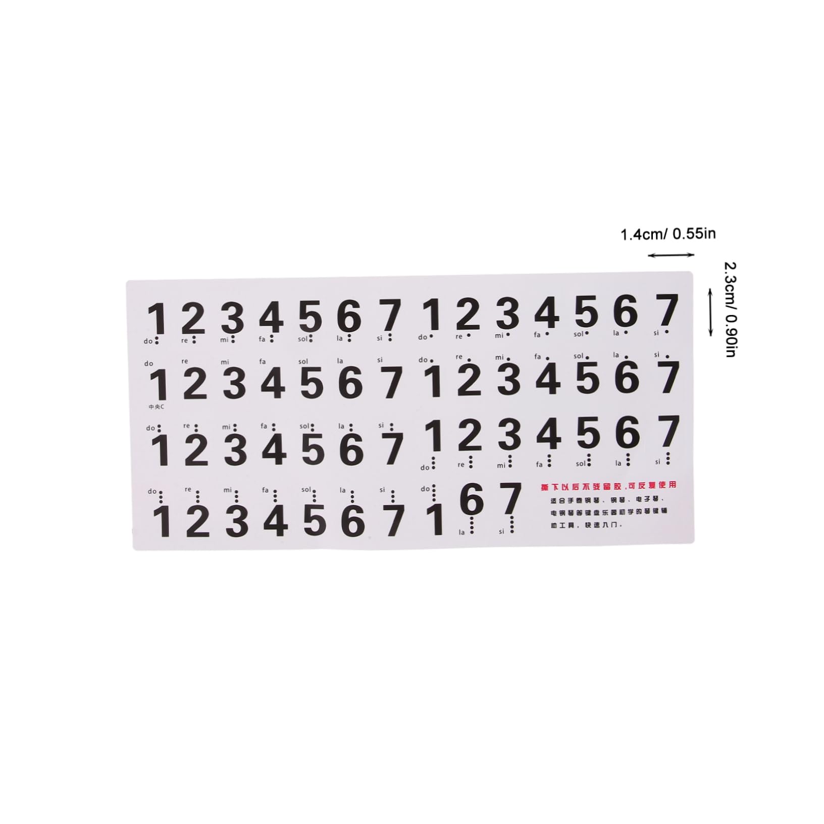 GOOHOCHY Beginner Piano Keyboard Stickers 88 Key Sticker Set for Piano Learning Music Symbols