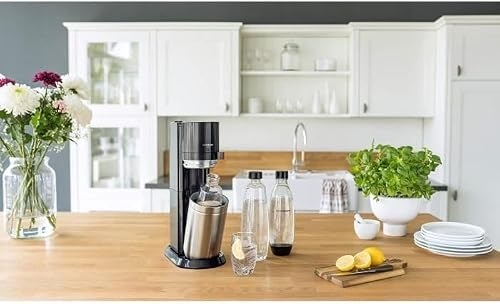 Sodastream Fuse – Lot de 2 bouteilles réutilisables 1L sans BPA, lavables au lave-vaisselle, noires - 2