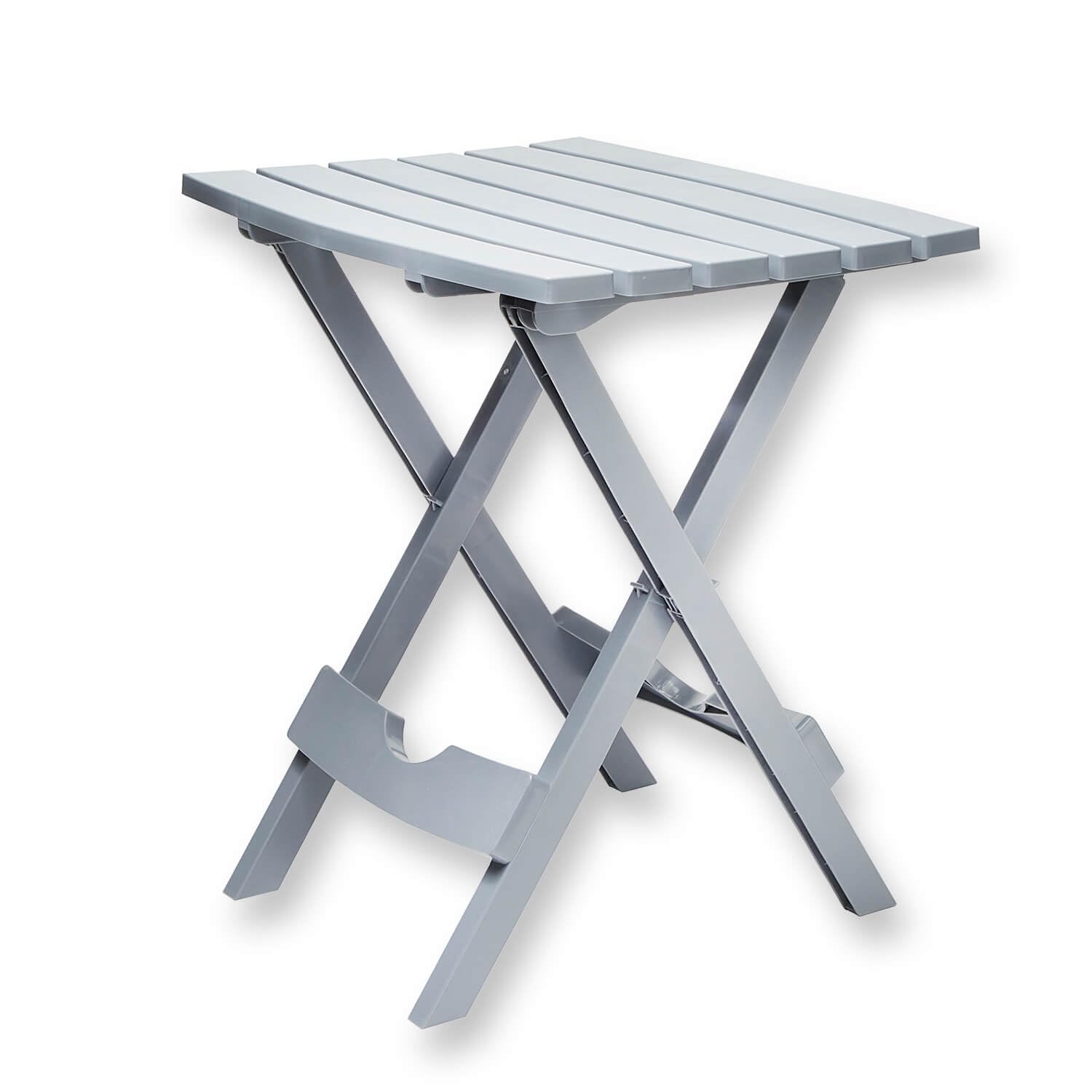 Coopers of Stortford Folding Outdoor Patio Garden Table Summer Grey Plastic Waterproof Occasional Indoors Small Balconies Parties
