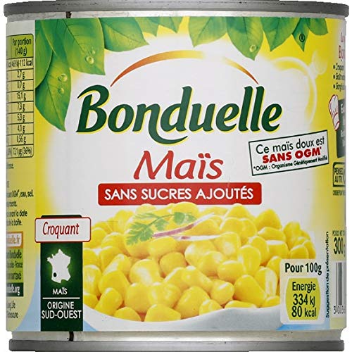 Bonduelle - Maïs Doux En Grains Sous Vide - La Boîte De 285G - Prix Unitaire - Livraison Gratuit En France Métropolitaine Sous 3 Jours Ouverts
