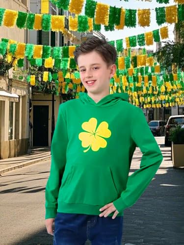 COSLAND Boys Hoodies Solid and Holiday Sweatshirt Kids Cotton Long Sleeve Hooded, X-Small-Large3