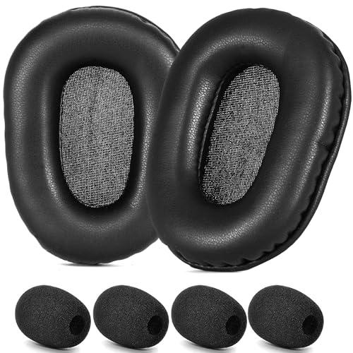 Defean Juego de Almohadillas para Auriculares BlueParrott B450-XT Kit Mod B450-XT Almohadillas + Espuma Micrófono para Auriculares BlueParrott B450-XT, Cuero Proteico Suave para Cancelación de Ruido miniatura 1