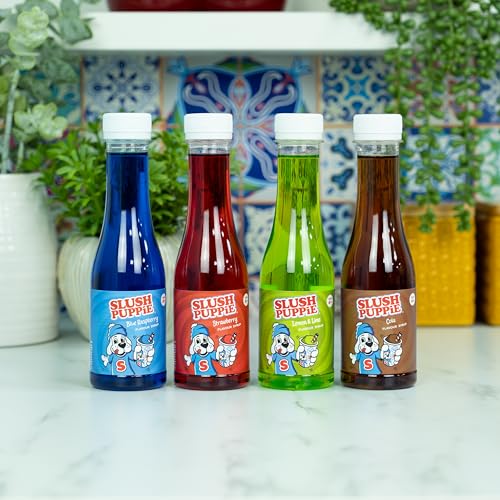 Slush Puppie 4 Pack Syrup Set 180 ml Blue Raspberry, Strawberry, Cola and Lemon Lime Flavours - Image 7