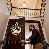 Zoom IMG-1 ghirlanda porta ingresso legno verde Zoom IMG-1 ghirlanda porta ingresso legno verde