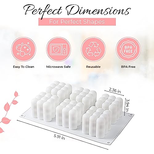 6 Cavity Bubble Candle Mold, Very Cute Silicone Mold With 3 Meter Wick Roll Included For Candle Making, Soap Mold For Soap Making #TOP5