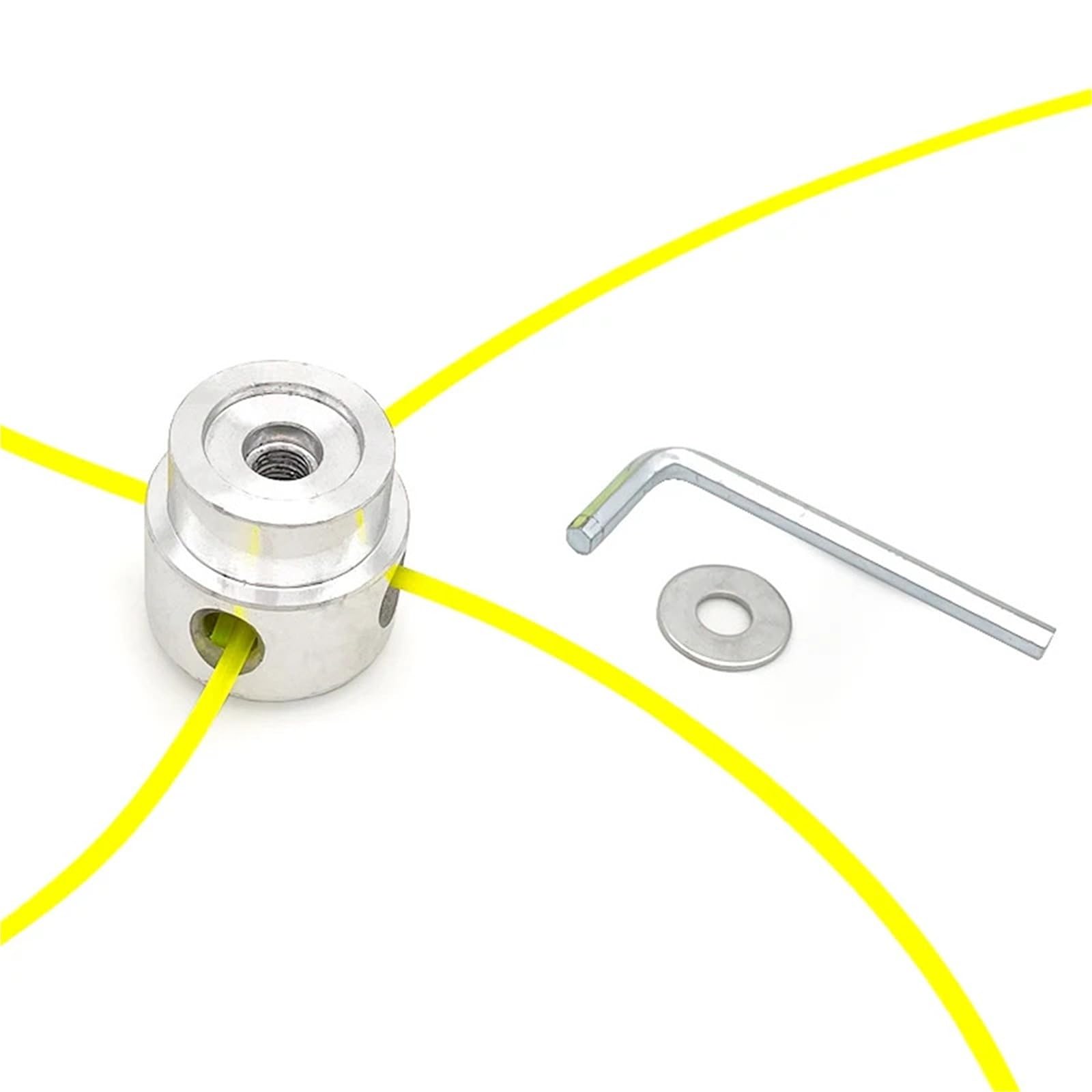 Compatibile con decespugliatore Universale M10*1.25 Testina in Alluminio con Quattro Linee di Taglio