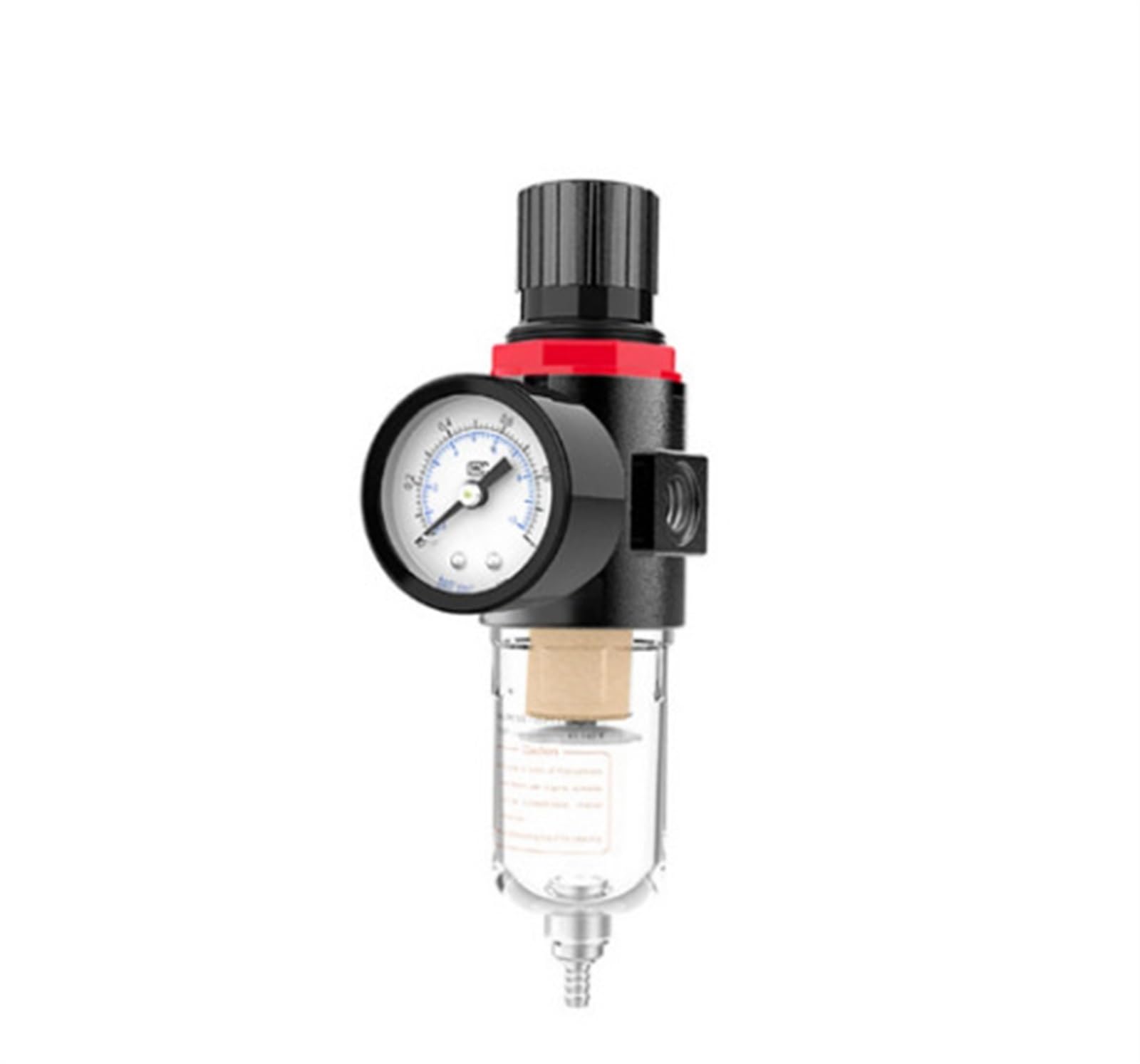 Filtro di trattamento della fonte d'aria pneumatica AFR2000 Manometro regolabile 1/4 di pollice Raccordi di sicurezza 4 mm 6 mm 8 mm 10 mm 12 mm 1 pz(AFR2000-8mm)