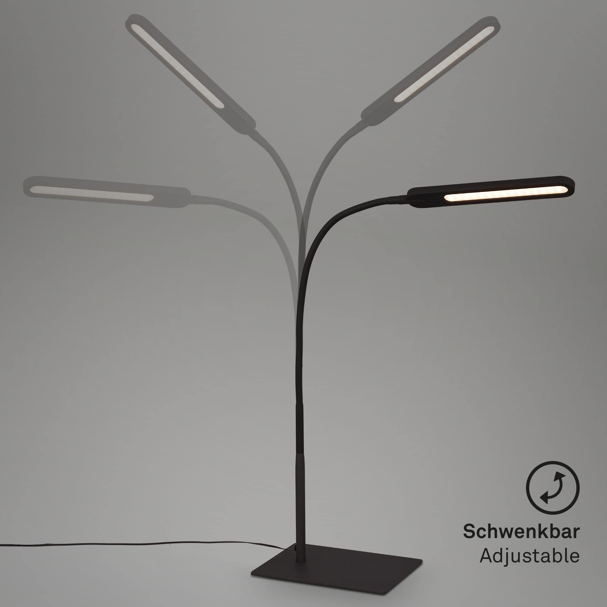 Briloner - LED bureaulamp, tafellamp met touch-functie, traploos
