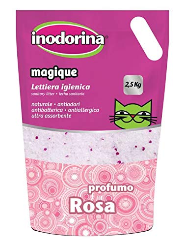 Inodorina Lettiera per Gatto al Profumo di Rose 6 X 2,5kg