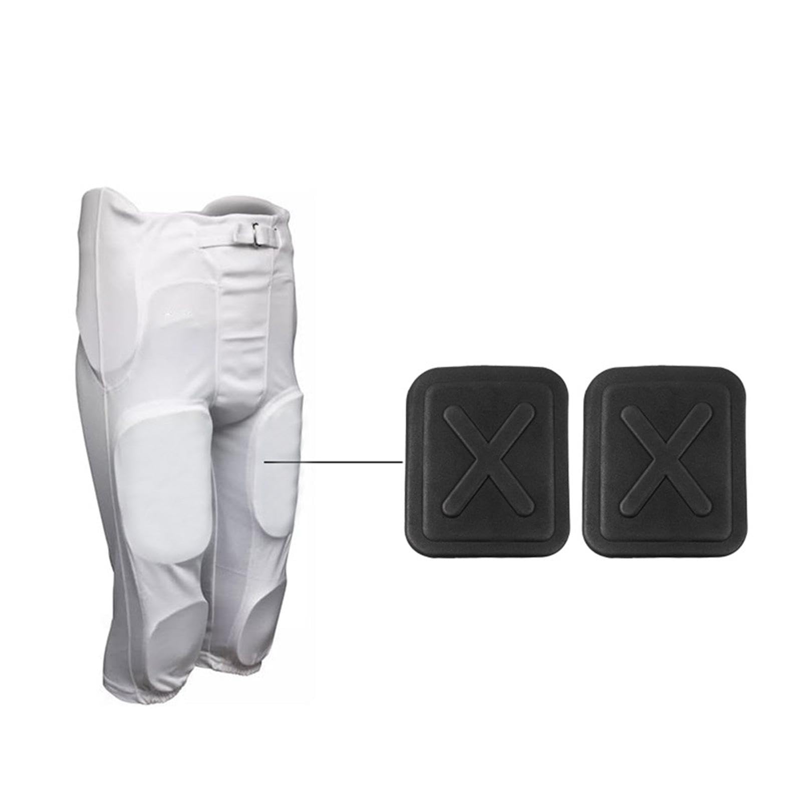 Almohadillas para muslos de fútbol, protectores de cadera para jóvenes y adultos, ajuste cómodo
