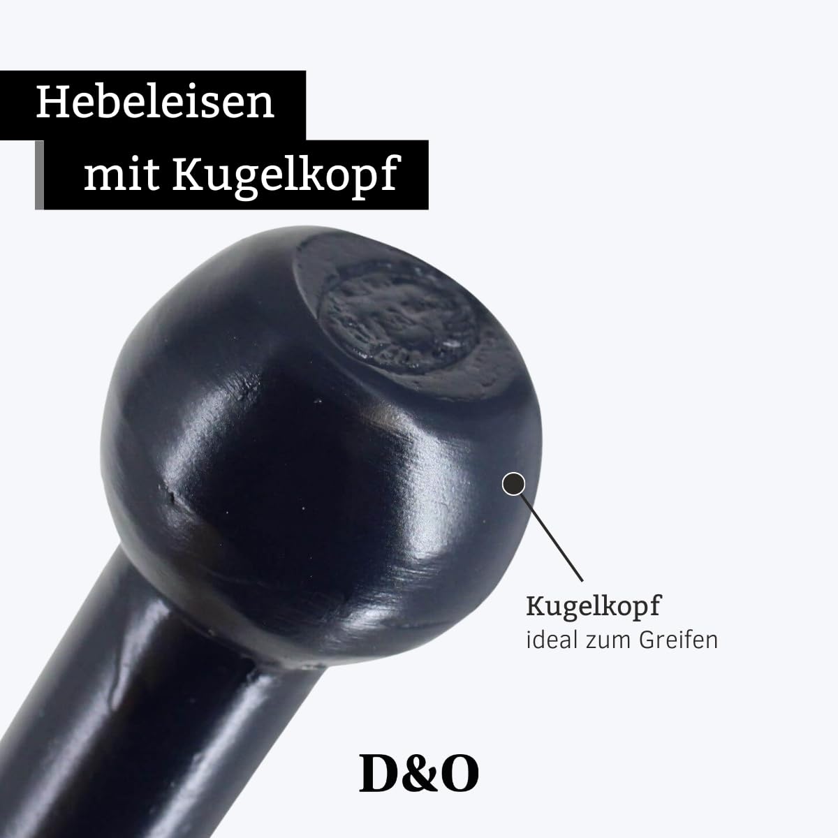 D&O - Hebeleisen 140 cm - Brechstange aus Borstahl mit Kugelkopf & Meißel