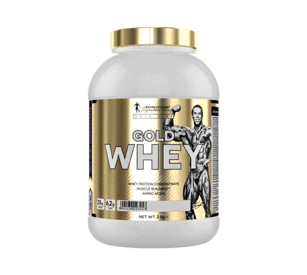 Kevin Levrone Gold Whey, Whey Blend Enhanced Muscle Growth Protein - Supports Overall Health, Delicious Flavors, Easy Mixing (2Kg - Cookies and Cream Flavor)