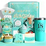 Drazik® 18th Birthday Gifts for Girls, Happy 18th Birthday Pamper Gifts Box for Her Birthday Bath Set Hampers for 18 Year Old Girls, 18th Birthday Presents for Teen Girl Daughter Niece Bestie Sister