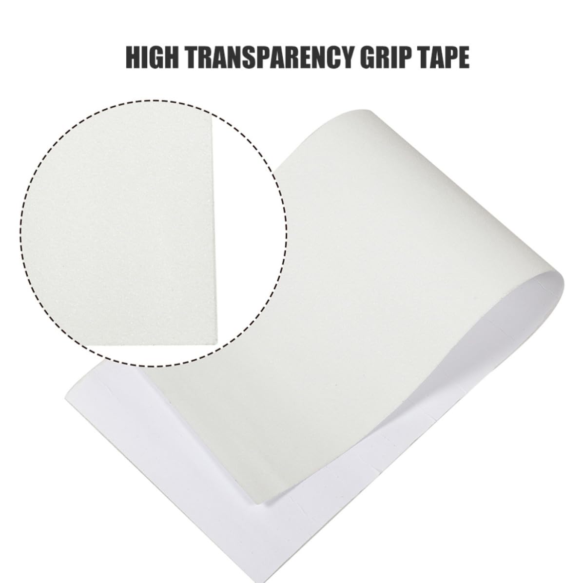Cabilock 5 Pièces Grip Transparent pour Skateboard, Ruban Antidérapant