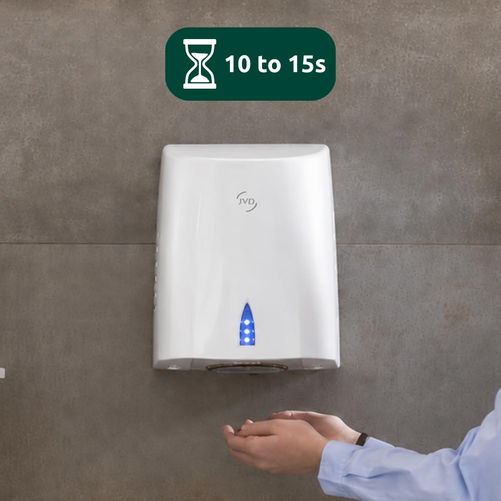 JVD - Sèche-Mains Copt'Air Chauffant Blanc - Matériel Professionnel