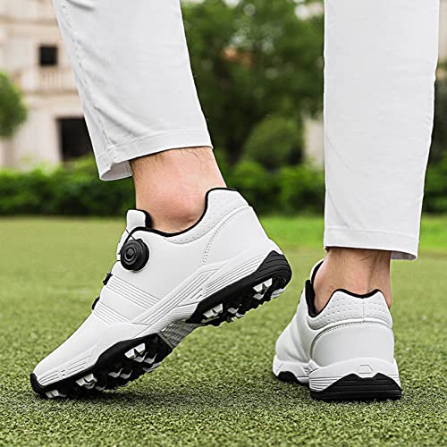 Men's Golf Shoes Waterproof Wear-Resistant Non-Slip Golf Shoes Ladies Swivel Buckle Pink Golf Shoes - Image 8