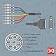 Hosa DTP-802, Balanced Snake, DB25 to 1/4 in TRS, 2 m