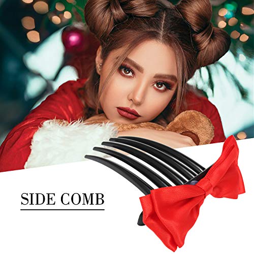 Sunbaca Conjunto de ferramentas de cauda de cabelo Bun Maker Laços de cabelo em espiral Lado Pente P