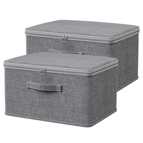 Cesti di stoccaggio - cubi di stoccaggio 2x in tessuto, robot organizzatore 'armadio | Spazioso scatola di archiviazione pieghevole con manici per ripiani, contenitore per casa e ufficio pieghevol