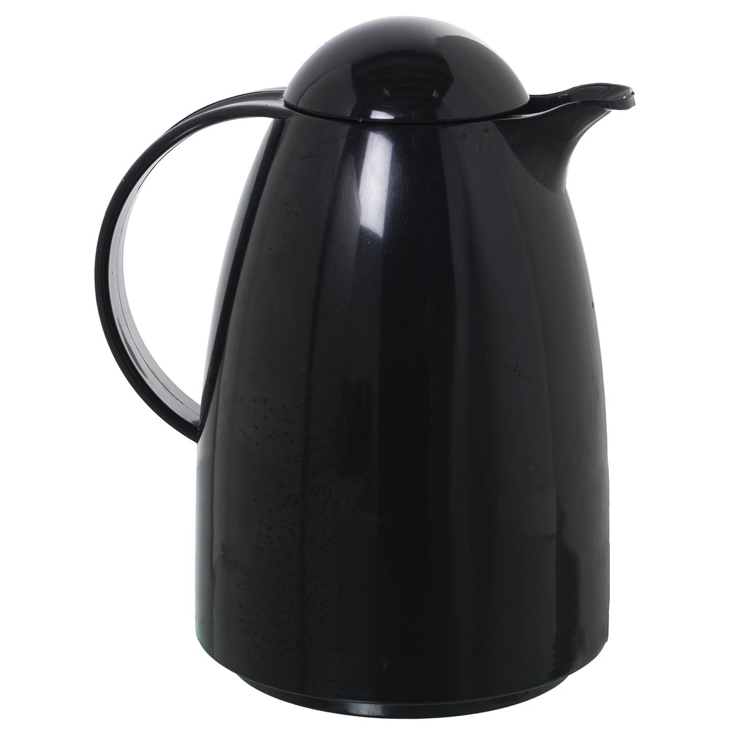 Carafe thermos 1L noire en polypropylène et verre isolant sans BPA dimensions 19x16x24cm
