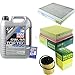 Produktbild QR-PARTS 69375202 Filter Set Inspektionspaket 5 Liter Motoröl Top Tec 4600 5W-30 MANN-FILTER Innenraumfilter Luftfilter Ölfilter