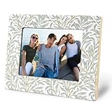 Yhtrg William Morris Sage Green Willow Bough Picture Frame 5x7, Cottagecore Room Decor, Minimalist Botanical Floral Photo Picture Frames for Desk Tabletop Wall Display Decorations