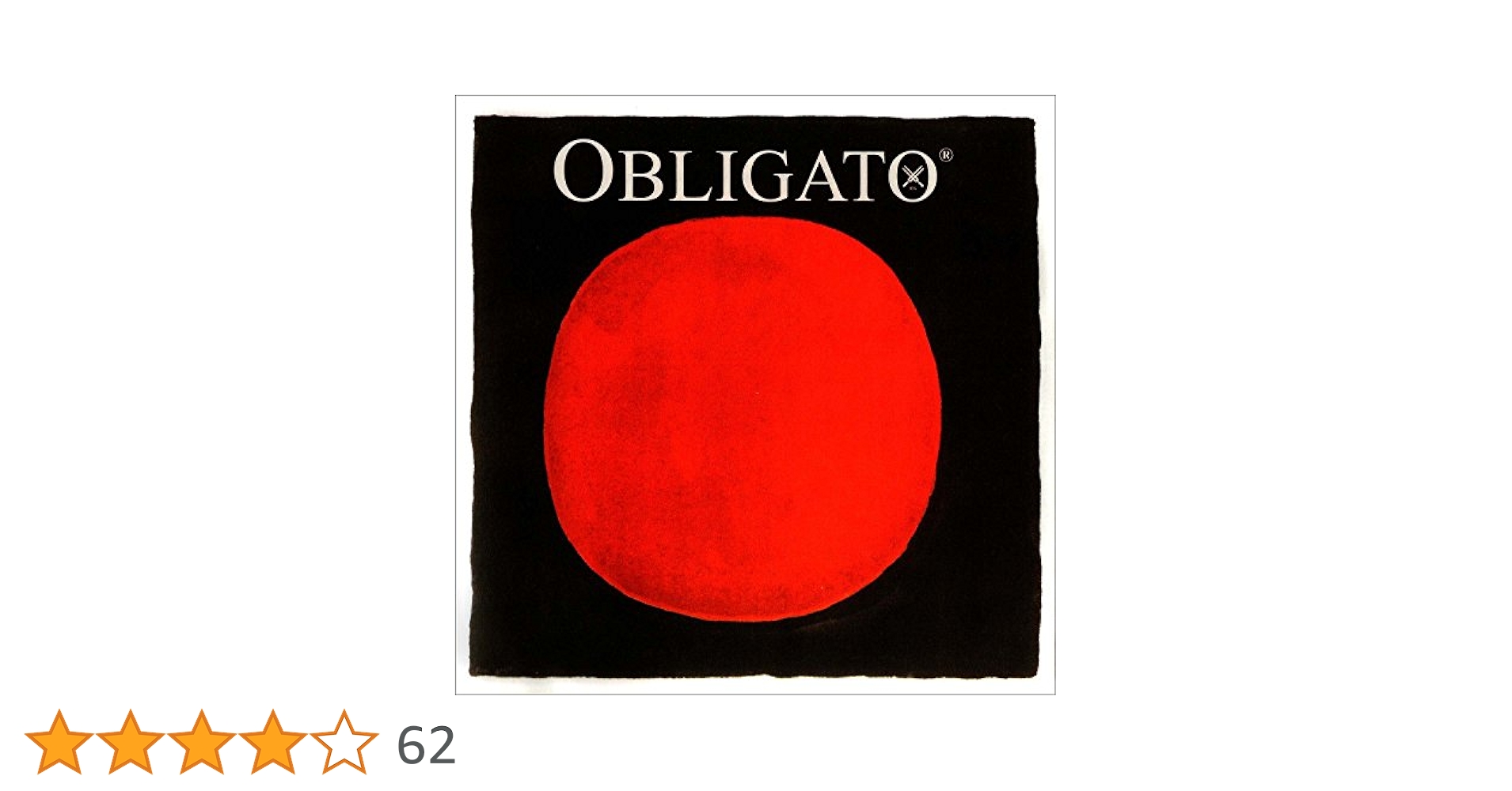 Amazon | オブリガート OBLIGATOバイオリン弦(4/4)セット E線
