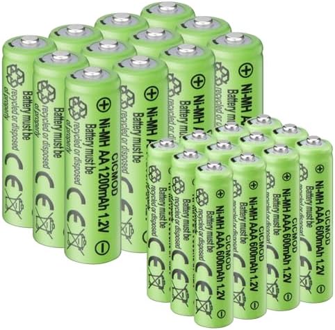Lot De 4 Piles Rechargeables AA 1200mAh 1.2V Ni-MH – Avec Pattes à Souder
