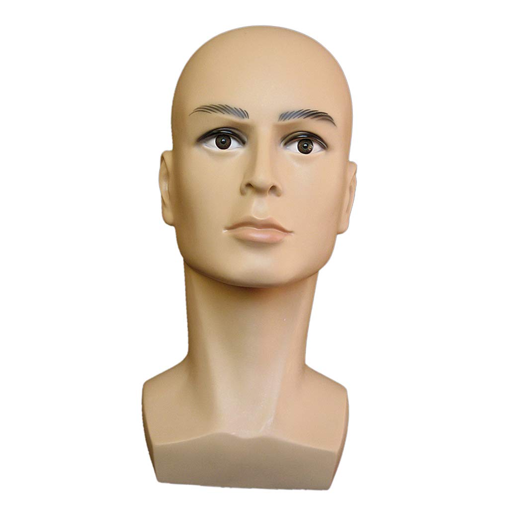 Schaufensterpuppe Kopf Mannequin Kopf aus Glasstahl Brillenständer Perückenständer