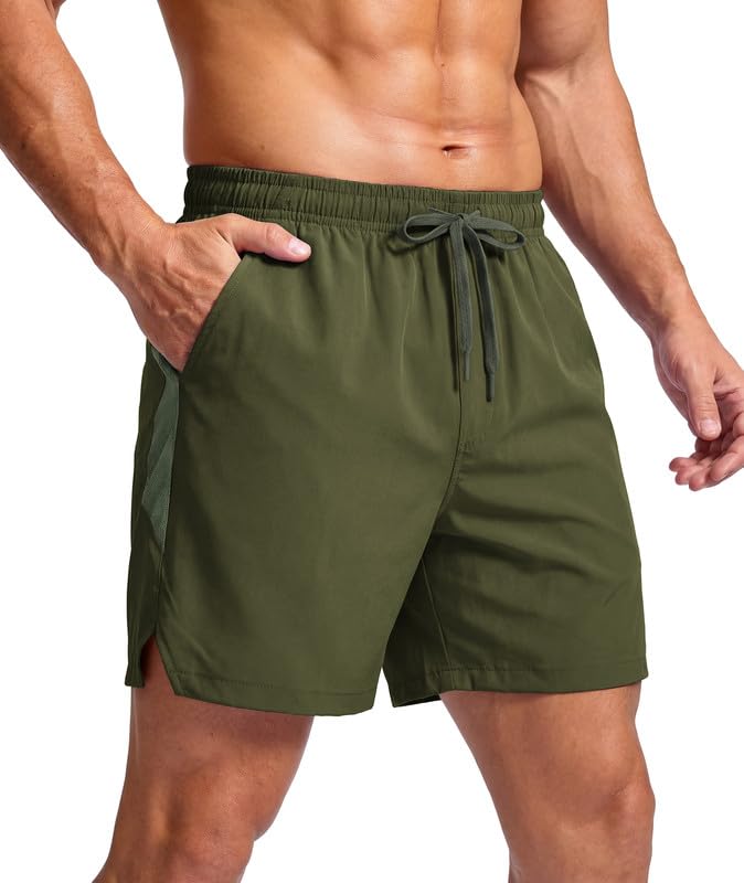 Elainone Kurze Hosen Herren Sporthose Shorts Herren Sommer mit Taschen Stretch Sport Shorts für Basketball Gym