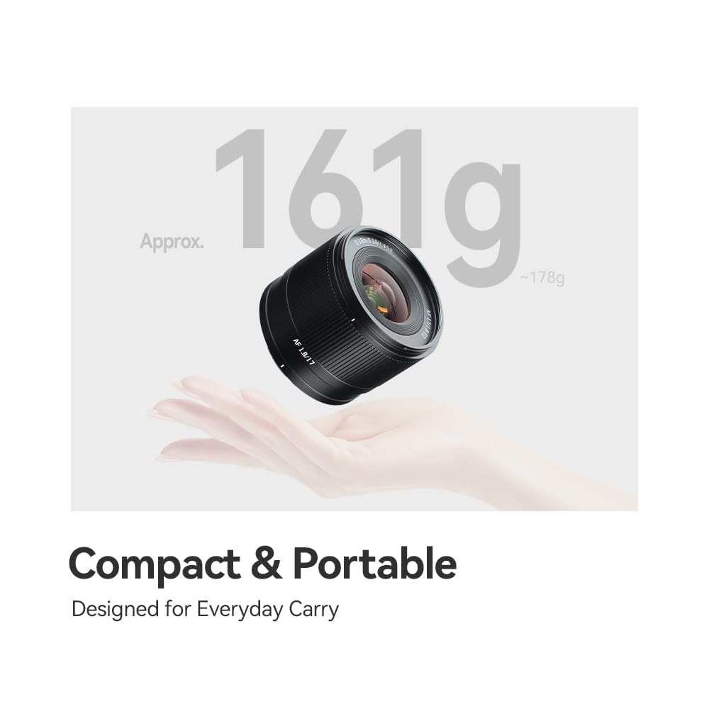 TTARTISAN Obiettivo AF 17 mm F1.8 APS-C per Fujifilm, grandangolare autofocus autofocus, ultra leggero, veloce e silenzioso, compatibile con fotocamere Fuji X Mount