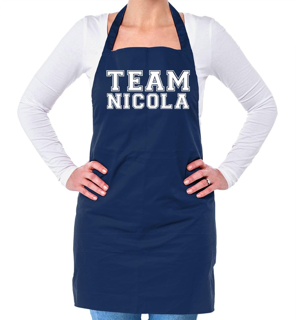 Dressdown Team Nicola - Unisex Adult Kitchen/BBQ Apron - Navy - One Size