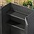 YITAHOME Metal Storage Shed Shelves for 59 cuft Vertical Outdoor Storage Shed?2PCS Space-Saving Waterproof Shelf with 8 Screws for Outdoor Storage Sheds, 51 inx13.8 in, Easy Assembly, 22 lbs, Black