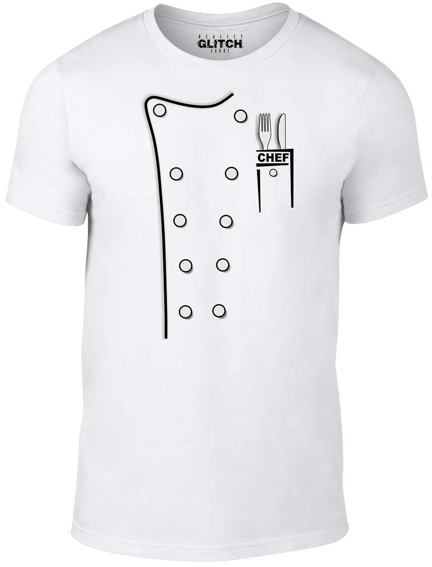 Reality Glitch Men's Chef Whites T-Shirt