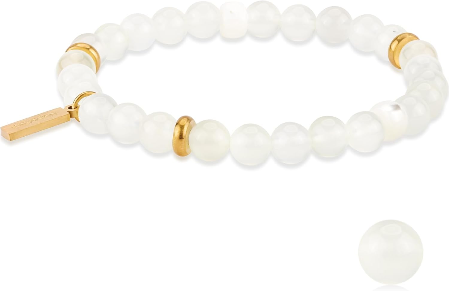 Natural Garnet Crystal Bracelet for Women & Men – Handmade Gemstone Beaded Stretch Bracelet, Polished Red Garnet Jewelry Gift, Root Chakra Stone for Confidence & Courage