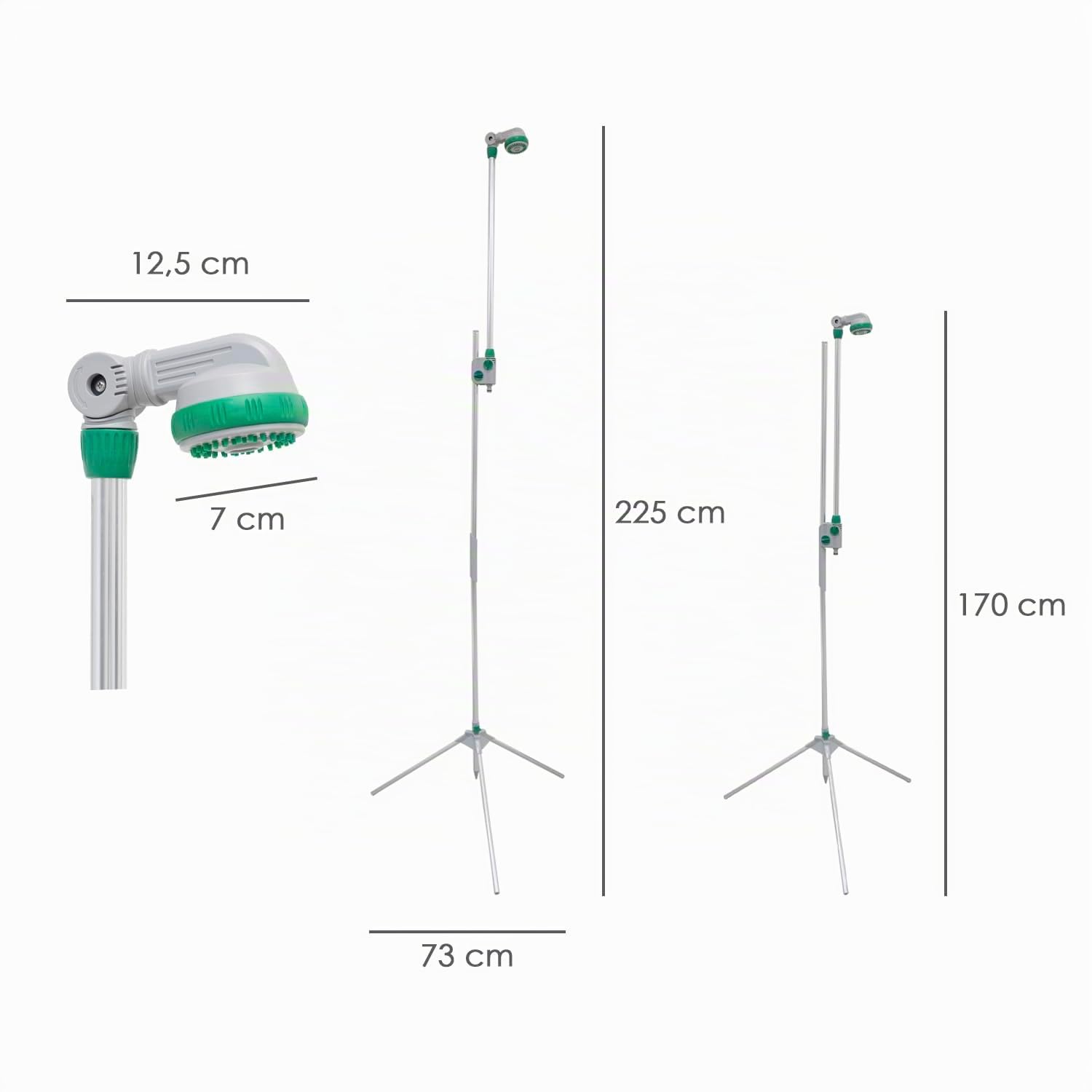 Wolfpack Linea Profesional Ducha Jardin Portatil con Tripode