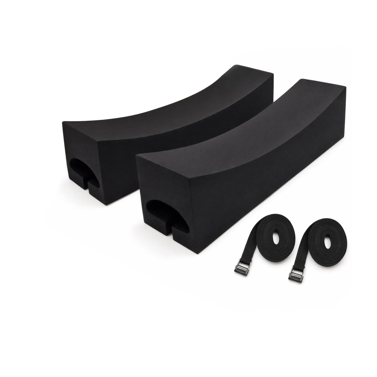 2 Pezzi Supporto Kayak Porta Paddle Board Porta Surfboard Porta Bagagli Struttura Schiuma Versatile per Protezione Adatto a Trasporto Attrezzature Cam, con Cinturino