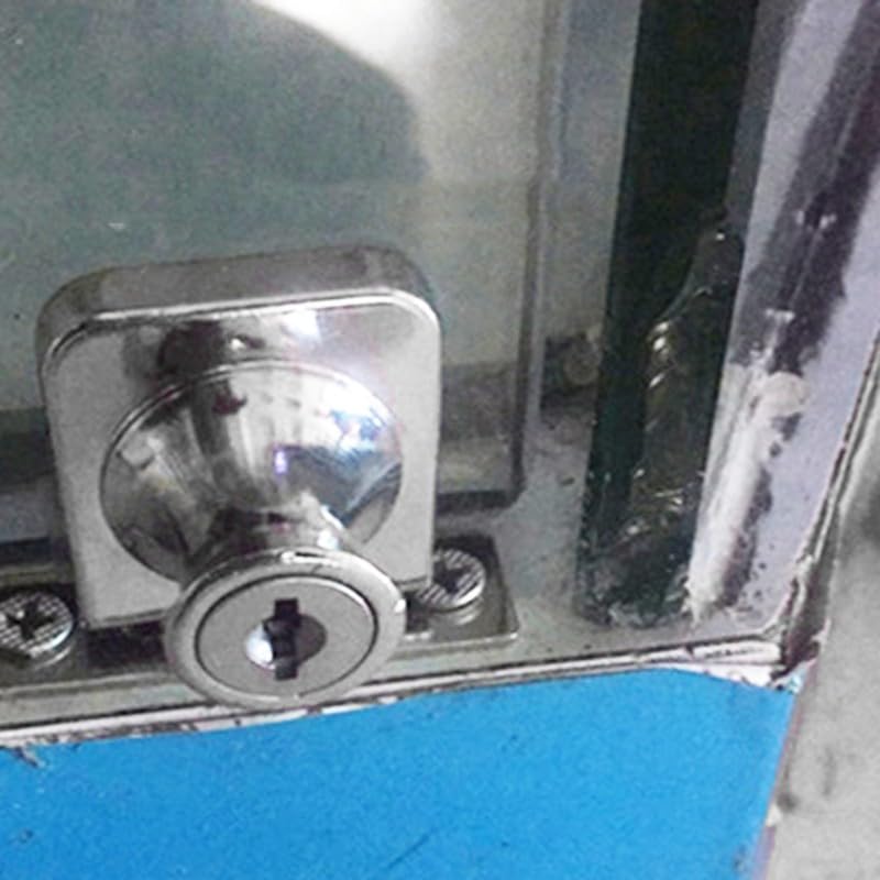 Gdfnmogo Cerradura de puerta de cristal de...