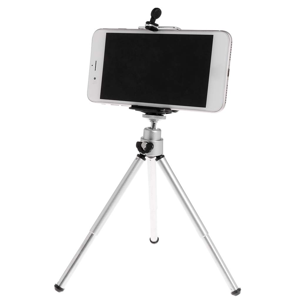 BaoFufc Light Weight Tripod Stand with Clip Rotary Aluminium Alloy Holder for Phone Level Digital SLR Camera Wig Tripod Stand