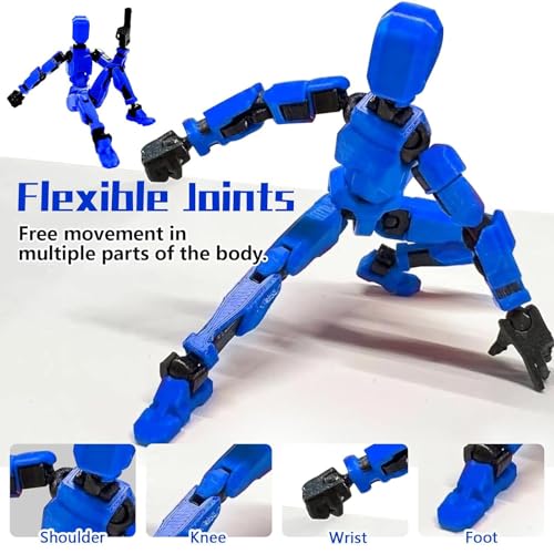 Nowtek ROBOT Assembly Completed) 2 Packs T13 Action Figure Set, Titan 13 3D Printed Multi-Jointed Movable Action Figure Robot Toy thumb #3