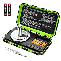 ORIA Digital Feinwaage, 50g/0,001g Milligramm Waage, Mini Taschenwaage mit 50g Kalibriergewichte & Pinzetten, Tara Funktion, 6 Gewicht Einheit, für Küche, Experimenten, Schmuck